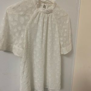 Anthropologie Ivory Shirt Small Size NEW